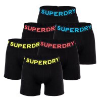 Superdry Herren Boxershorts, 6er Pack - BOXER SIX PACK, Logobund, Organic Cotton