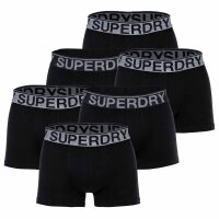 Superdry Mens Boxer Shorts, 6-pack - TRUNK SIX PACK, Logo Waistband, Organic Cotton