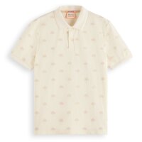 SCOTCH&SODA mens polo shirt - all-over print "Mini AOP Polo", short sleeve, cotton