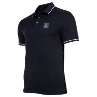 A|X ARMANI EXCHANGE Herren Poloshirt - T-Shirt, einfarbig, Baumwolle Marine S