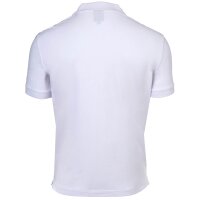 A|X ARMANI EXCHANGE mens polo shirt - T-shirt, logo, single-coloured, cotton White S (Small)