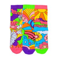 United Oddsocks Damen Socken, 3 individuelle Socken - Strümpfe, Mottomotive