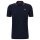 HUGO Mens polo shirt - DINOSO222, pique, button placket, slim fit, cotton stretch Blue M (Medium)