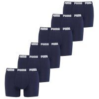 PUMA Herren Boxer Shorts, 6er Pack - Everyday Boxers, Cotton Stretch, einfarbig