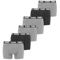 PUMA Mens Boxer Shorts, Pack of 6 - Everyday Boxers, Cotton Stretch, unicoloured