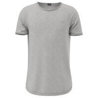 JOOP! JEANS Mens T-Shirt - Cliff, Round Neck, Short Sleeves, Cotton, Rolled Hems Gray mottled 2XL (XX-Large)