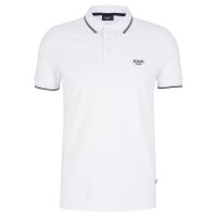 JOOP! JEANS Mens Polo Shirt - Agnello, Pique, Stretch Cotton, Logo, Contrasting Stripes