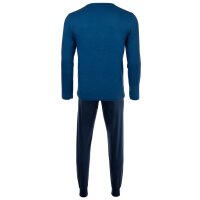 Sanetta Jungen Schlafanzug Set 2-tlg. - lang, Bündchen, Pyjama, Kinder, Teens, Baumwolle Blau 140