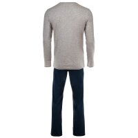 Sanetta boys pyjama set 2-piece - long, open, pyjamas, children, teens, cotton Blue/Grey 152