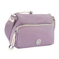 JOOP! JEANS Ladies Handbag - Lietissimo Jasmina Shoulderbag shz, Zipper, Logo, Lettering, solid color Purple
