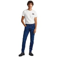 Pepe Jeans Herren Jeans - Stanley, Regular Fit, Tapered Leg, Denim, Länge 32 Blau 31W/32L