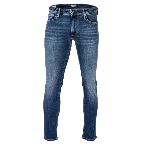 Pepe Jeans Mens Jeans - Stanley, Regular Fit, Tapered Leg, Denim, Length 32