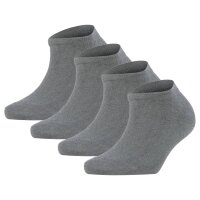 FALKE Damen Socken, 4er Pack - Happy, Sneakersocken, einfarbig