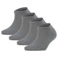 FALKE Womens Socks, 4-pack - Happy, Sneaker Socks, solid color