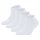 FALKE Damen Socken, 4er Pack - Happy, Sneakersocken, einfarbig Weiß 35-38