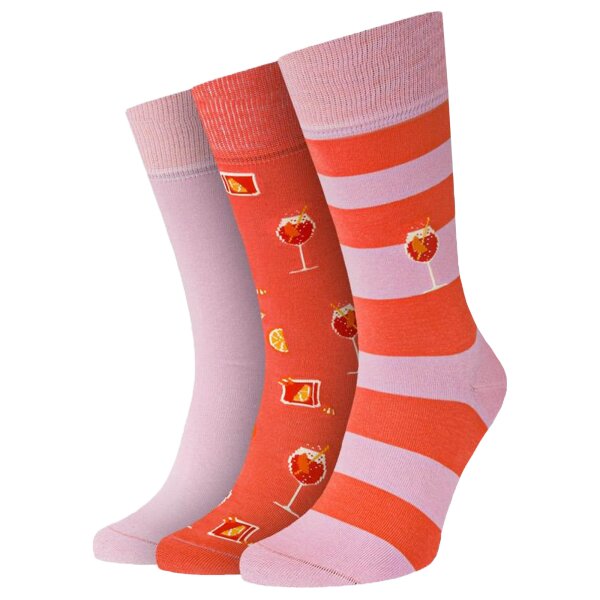 Von Jungfeld Damen Socken, 3er Pack - Combinazione, Geschenkbox, gemischte Farben