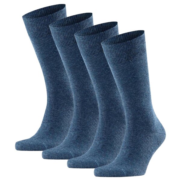 FALKE Herren Socken Swing 4er-Pack - Herren, Strümpfe, Uni, 39-46 Marine 39-42 (UK 5-8.5)