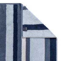 JOOP! Handtuch - Vibe, 50x100 cm, Walkfrottier, Baumwolle, Streifen Blau