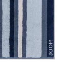 JOOP! Handtuch - Vibe, 50x100 cm, Walkfrottier, Baumwolle, Streifen Blau
