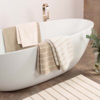 CAWÖ Towel - C Balance, 50x100 cm, terry towelling, cotton, stripes Nature