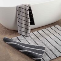 CAWÖ Towel - C Balance, 50x100 cm, terry towelling, cotton, stripes Platinum