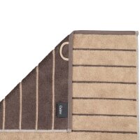 CAWÖ Gästetuch - C Balance, 30x50 cm, Walkfrottier, Baumwolle, Streifen Sand