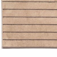 CAWÖ Gästetuch - C Balance, 30x50 cm, Walkfrottier, Baumwolle, Streifen Sand