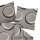 Janine Bed Linen 2 Pieces - J.D., Maco Satin, mercerized Cotton, Silk Finish, graphic Pattern Taupe/Brown 155x220cm