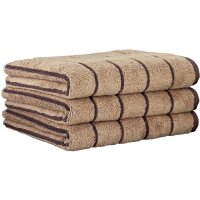 CAWÖ Handtuch, 3er Pack - C Balance, 50x100 cm, Walkfrottier, Baumwolle, Streifen Sand