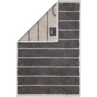 CAWÖ Towel, 3-pack - C Balance, 50x100 cm, terry towelling, cotton, stripes Anthracite