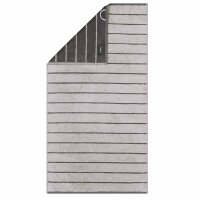 CAWÖ Towel, 3-pack - C Balance, 50x100 cm, terry towelling, cotton, stripes Platinum