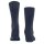 FALKE Herren Socken 2er Pack - Tiago, Strümpfe, Baumwolle, Logo, lang, einfarbig Blau 45-46