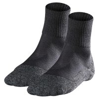 FALKE Men Sports Socks Pack of 2 - TK2 Short Cool, Trekking and Hiking Socks, unicoloured Grey 39-41 (UK 6-6.5)
