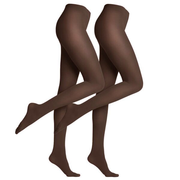 FALKE Ladies Tights - Pure Matt 50 Den, Transparent, semi-opaque Anthracite 42-44 (M-L)