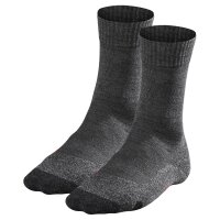 FALKE Mens Socks Pack of 2 - Trekking Socks TK2, padding, merino wool mix