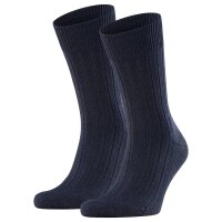 FALKE Men Socks - Carpet in Shoe, Merino Wool, plain Colours Dark blue 45-46 (UK 10-11)