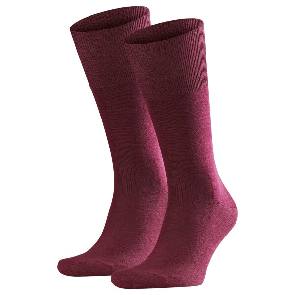 FALKE Men Socks - Airport, short Socks, Leisure and Business Socks, plain Colours barolo   45-46