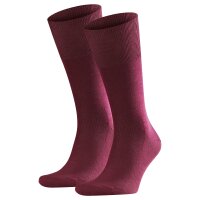 FALKE Herren Socken 2er Pack - Airport, Kurzstrumpf, Freizeit- und Business-Socken, Unifarben Barolo (8596) 45-46 (UK 10-11)