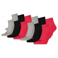 PUMA Unisex Quarter Socks, 12-Pack - Sneaker, ECOM, Logo, plain