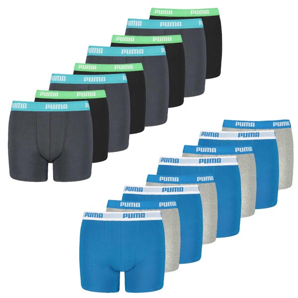 PUMA Boys Boxer Shorts, 8 Pack - Basic Boxer ECOM, Cotton Stretch, Everyday