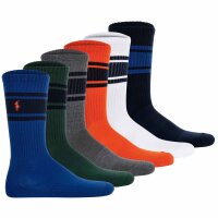 POLO RALPH LAUREN Mens Tennis Socks, 6-pack -...