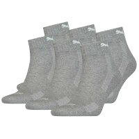 PUMA unisex quarter socks, 6-pack - Cushioned, terry...