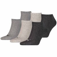 PUMA Unisex Socks, Pack of 6 - Sneaker Socks, Women, Men, plain