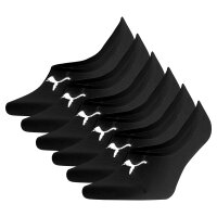 PUMA Unisex Füßlinge, 6er Pack - Footie, einfarbig Schwarz EUR 39-42