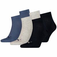 PUMA Unisex Socken, 6er Pack - Quarter, Sneaker