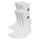 adidas Unisex Socken, 6er Pack - Sportswear Crew, Logo, gepolstert, einfarbig Weiß 37-39