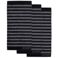 JOOP! Handtuch, 3er Pack - Classic Stripes, Walkfrottier, gestreift