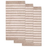 JOOP! Handtuch, 3er Pack - Classic Stripes, Walkfrottier, gestreift