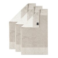 CAWÖ Guest towel, 3-pack - Luxury Home, C Two-Tone, terry towelling