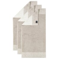 CAWÖ Towel, 3-pack - Luxury Home, C Two-Tone, terry towelling